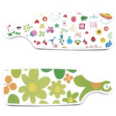 ROEM DESIGN 上菜砧板 2入 floral 連翹花板組, floral 連翹花板, 水彩藝術文件板, 1套