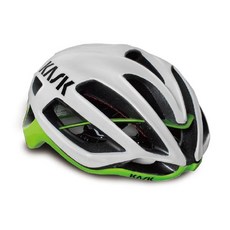 Kask 프로톤 헬멧, WHITE + LIME, 1개