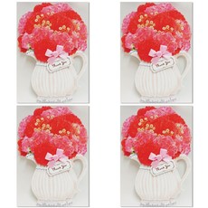 Hallmark 3D 感謝卡 KTY3002 4p, 混色, 1套