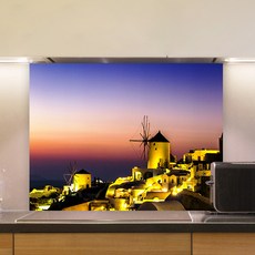 On Art Shop廚房藝術板 金色聖托里尼, 1個