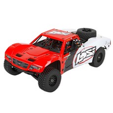 TEAM LOSI LOS03008T1 3셀 풀 세트 AI Baja Rey 1/10 Scale AVC RTR 4WD Trophy Truck + EP 5000mah 3S 40C 리포 배터리 + AI 급속 충전기 + ACC 풀 세트, Red, 1개