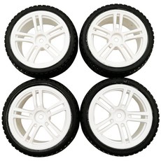 玩具輪輞+輪胎 HY504, 白色的, 4件