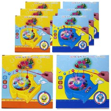 Juke Box旋轉釣魚遊戲 8入, 混色