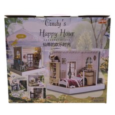 CUTE ROOM JS Diorama 微型 DIY 套件 DK0162 帶蓋, 辛迪的歡樂時光