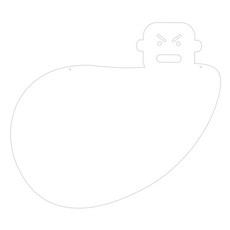 酷 家居裝飾備忘錄板 MO 45 掛式 白色, 壓克力