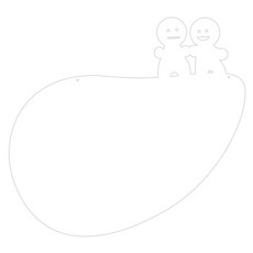 Ku 居家裝飾備忘板 MO 50 掛式 白色, 壓克力