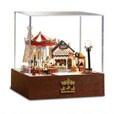 DAKANG JS 디오라마 미니어쳐 DIY 키트 DK0157, 행복한 정원(해피), 1개