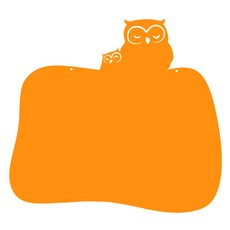 쿠 홈 인테리어 메모 보드 MO 41 걸이형 오렌지, 아크릴