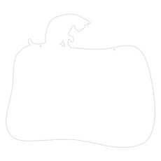 Kuu 家居裝飾備忘錄板 MO 40 掛白, 亞克力