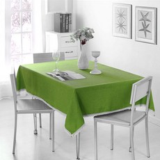 素色蕾絲滾邊桌巾, 一世, 90 x 90 厘米