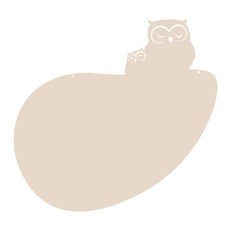 Kuu 家居裝飾壓克力備忘錄板 MO46 掛鉤型 米白色, 亞克力