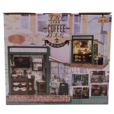 CUTE ROOM JS Diorama 微型 DIY 套件 DK0166 帶蓋, 星級咖啡吧
