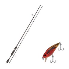 永奎產業 Blue Force Star Zen 路亞釣竿 S66ML + Damiki Mu 45 SP 硬餌路亞 216H APACHE, 1套