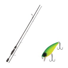 Youngkwu產業Blue Force Star Gen Lure釣魚竿 S66ML+Damiki Mu 45 SP硬體餌lure 206D MAT TIGER, 1套