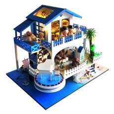 FENGZI JS DIY模型場景 藍色旋律 FZ0284, 混色