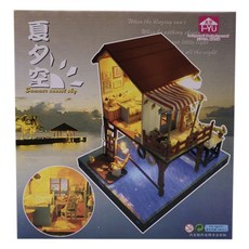 FENGZI JS DIY 디오라마 여름밤 하늘 FZ0288, 혼합 색상, 1개