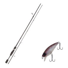 Youngkwu產業Blue Force Star Gen Lure釣魚竿 S68M+Damiki Mu 45 SP硬體餌lure 217H BLACK GHOST, 1套