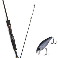 Won Da Avalon餌魚餌釣魚竿 632M+Damiki Mu 45 SP硬餌餌釣魚竿 012H BLACK HOLO, 1套