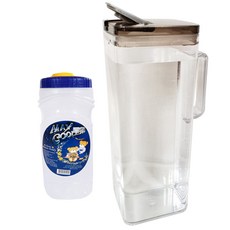 투에이산업 맥스쿨러 물병 1L + 레비앙 사각물병 2L 2p, 혼합 색상, 3L, 1개