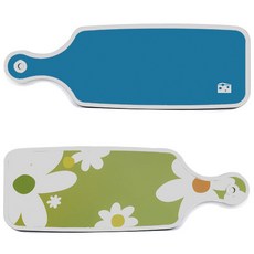 Roem Design 托盤砧板 2件組 floral design白色連翹花套組, floral design白色連翹花, 天藍色, 1套