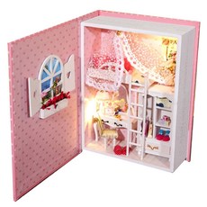 ENTAI JS DIY 디오라마 핑크 다이어리 ET0207, 혼합 색상, 1개