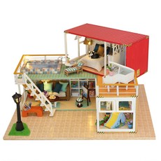 ENTAI JS DIY 디오라마 컨테이너 집 A ET0239, 혼합 색상, 1개