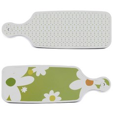 Roem Design 上菜砧板 2入 floral design白連翹套組, floral design白連翹, 簡約圖案, 1套