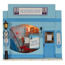 ENTAI JS DIY 디오라마 Seafaring Shop ET0219, 혼합 색상, 1개