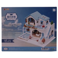 ANZHE JS模型場景DIY組 藍色白色 AZ0019+含蓋子, 混色