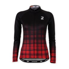 2NDWIND 女款格紋長袖自行車騎行服 JLW20