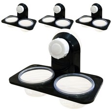 aryko 2格吸盤式爬蟲類餵食碗, 4件