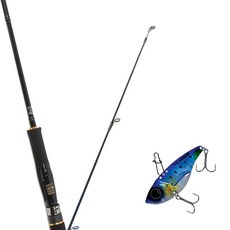 WONDER Avalon Lure Fishing Rod 702M Spinning + Dummy Metal Jig Bolt-55 15g, 234H點藍全息