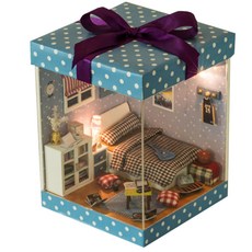 ENTAI JS DIY 디오라마 기프트 박스 ET0203, 블루, 1개