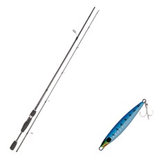 YGF Blue Force Starzen路亞竿 S66ML+Damiki金屬亮片 鳐魚 14g, 014 現貨藍銀