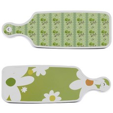 Roem Design 上菜砧板 2件 floral design白色連翹 套組, floral design白色連翹, 綠色玫瑰, 1套