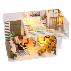 ANZHE JS 디오라마 DIY 키트 심플 앤 엘레간 AZ0037, 혼합 색상, 1개