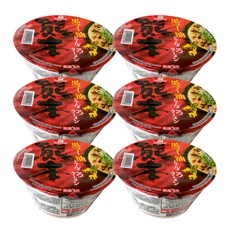마루타이 돈코츠 쿠마모토 컵라면 76g, 6개
