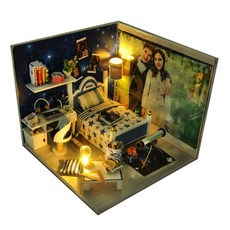 GANGQIANG JS 디오라마 미니어쳐 DIY 키트 별의 꿈 GQ0307, 혼합 색상, 1개