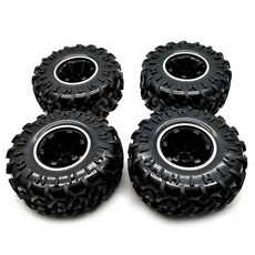 Austar 3001C 1/10 rubber tire 130mm Wheel 12mm Hex Hub 3001 Climbing Tire Rims RC 휠 4p, 4개입