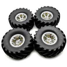 Austar 3003 1/10 12mm Hex RC Monster Bigfoot Car Rubber Racing Tires Rim RC輪 4入, 混色, 4件