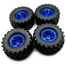 Austar 3003B 1/10 12mm Hex RC Monster Bigfoot Car Rubber Racing Tires Rim RC輪 4入, 混色, 4件