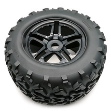 Austar 3010 1/10 1.9 Inch 110mm 1/10 Rock Car Tires w Beadlock Wheel Rim RC輪圈, 單色, 1個