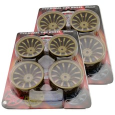 HSP 715 1/10 26mm On Road Rally Wheel 6mm offset RC車輪 4入, 單色, 2件