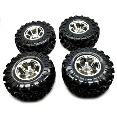 Austar 3001 1/10橡膠輪胎 130mm Wheel 12mm Hex Hub 3001爬坡胎輪圈 RC輪 4入, 混色, 4件