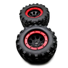 Austar 3011 1/10 155mm 1/8 Monster Tires with Beadlock Wheel Rim RC輪圈 2入, 混色, 4件