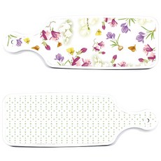 Roem Design 上菜砧板 2件組 簡約圖案套組, 簡約圖案, 浪漫青紫色floral, 1套