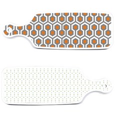ROEM DESIGN 上菜砧板 2入 簡約圖案組, 簡約圖案, 閃亮圖案, 1套
