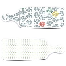Roem Design 上菜砧板 2入 簡約圖案組, 簡約圖案, 葉子圖案, 1套