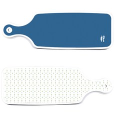 Roem Design 簡約圖案上菜砧板 2件組, 簡約圖案, 深藍色, 1套