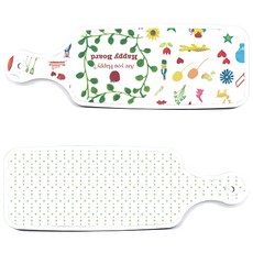 Roem Design 簡約圖案上菜砧板 2件組, 簡約圖案, 快樂, 1套